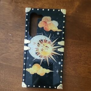 Sun & Moon Black Decorative Phone Case